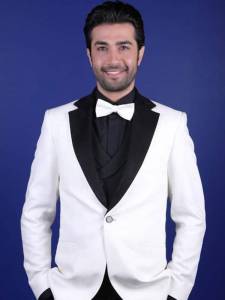 کت شلوار سفید مشکی طرح 9 حسین مهری
